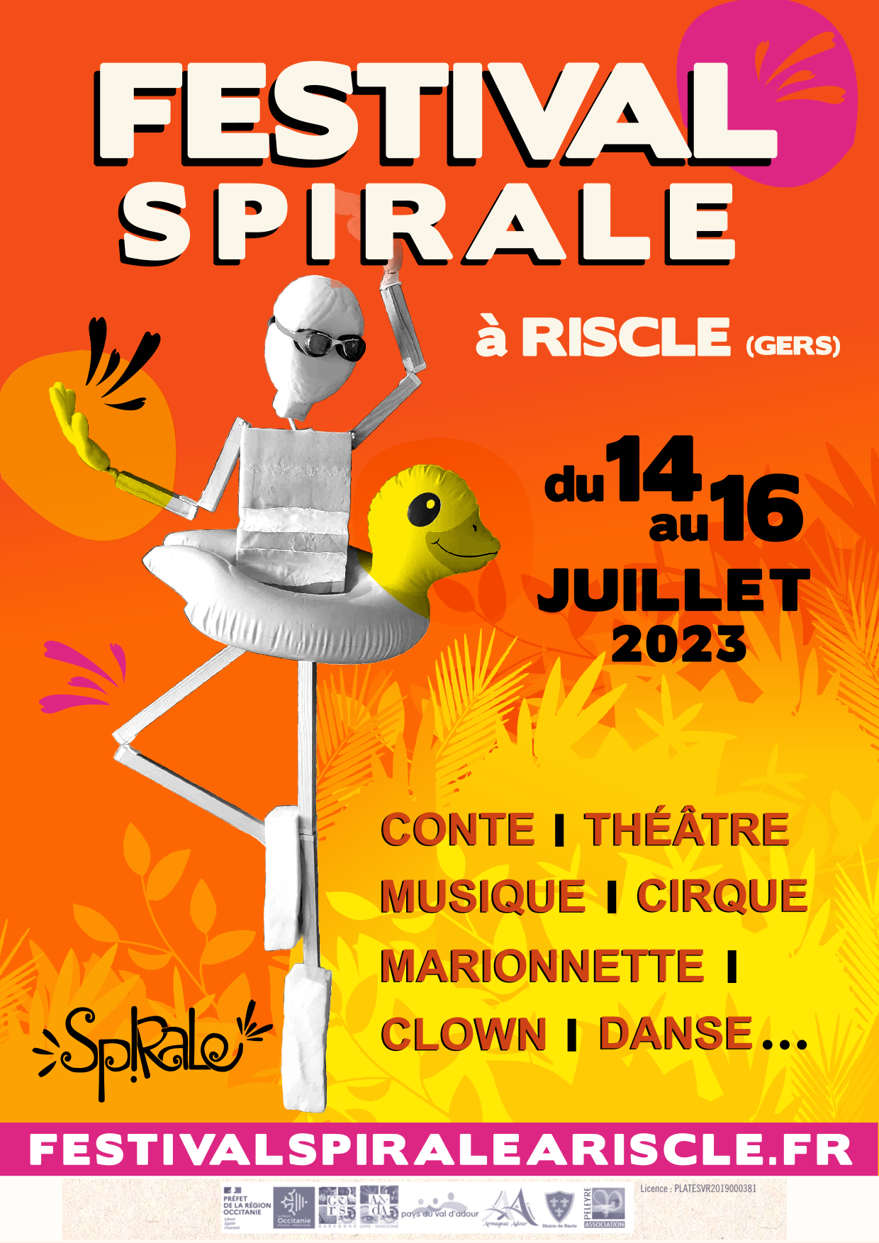 Festival Spirale à Riscle – du 14 au 16 juillet 2023 !