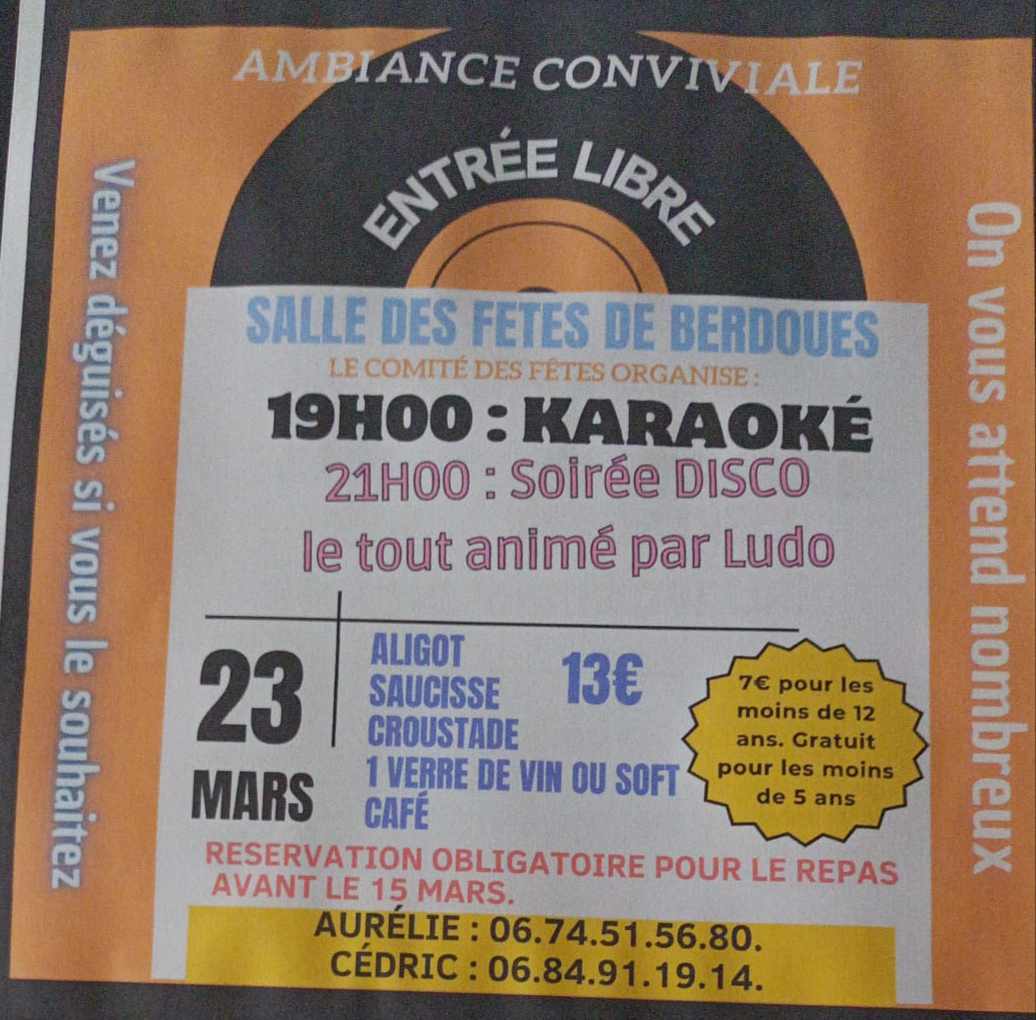 Karaoké et soirée disco