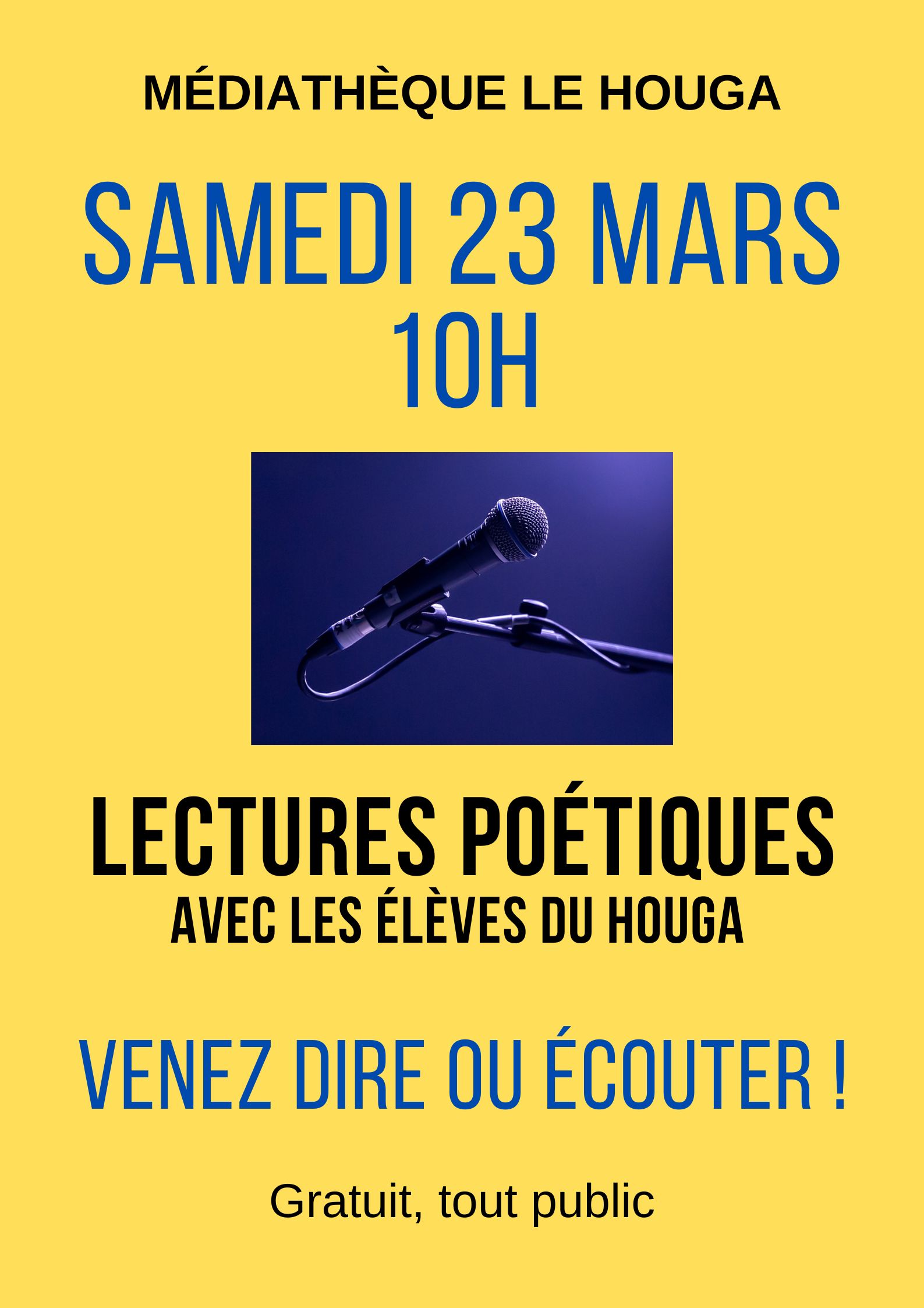 Printemps des poètes et lectures poétiques