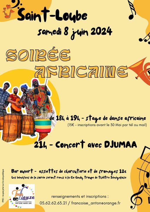 Journée africaine à St Loube 8 juin