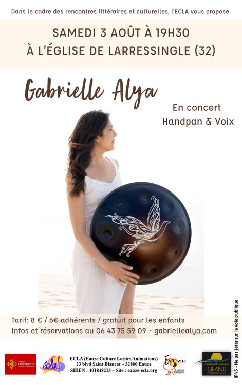 CONCERT GABRIELLE ALYA HANDPAN & VOIX