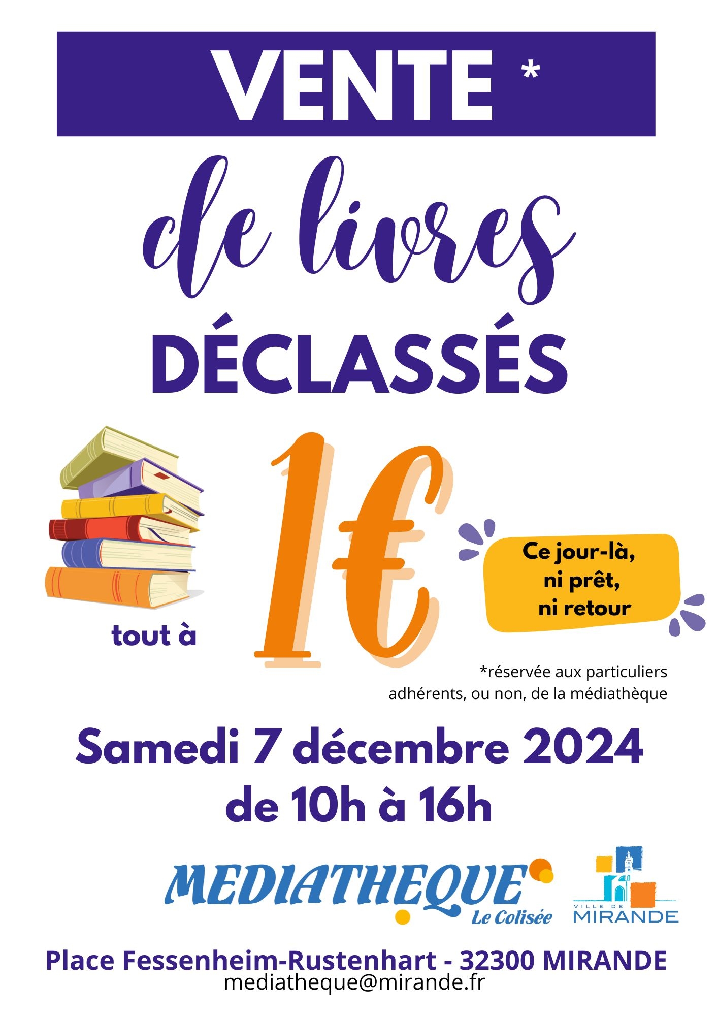 Vente de livres déclassés