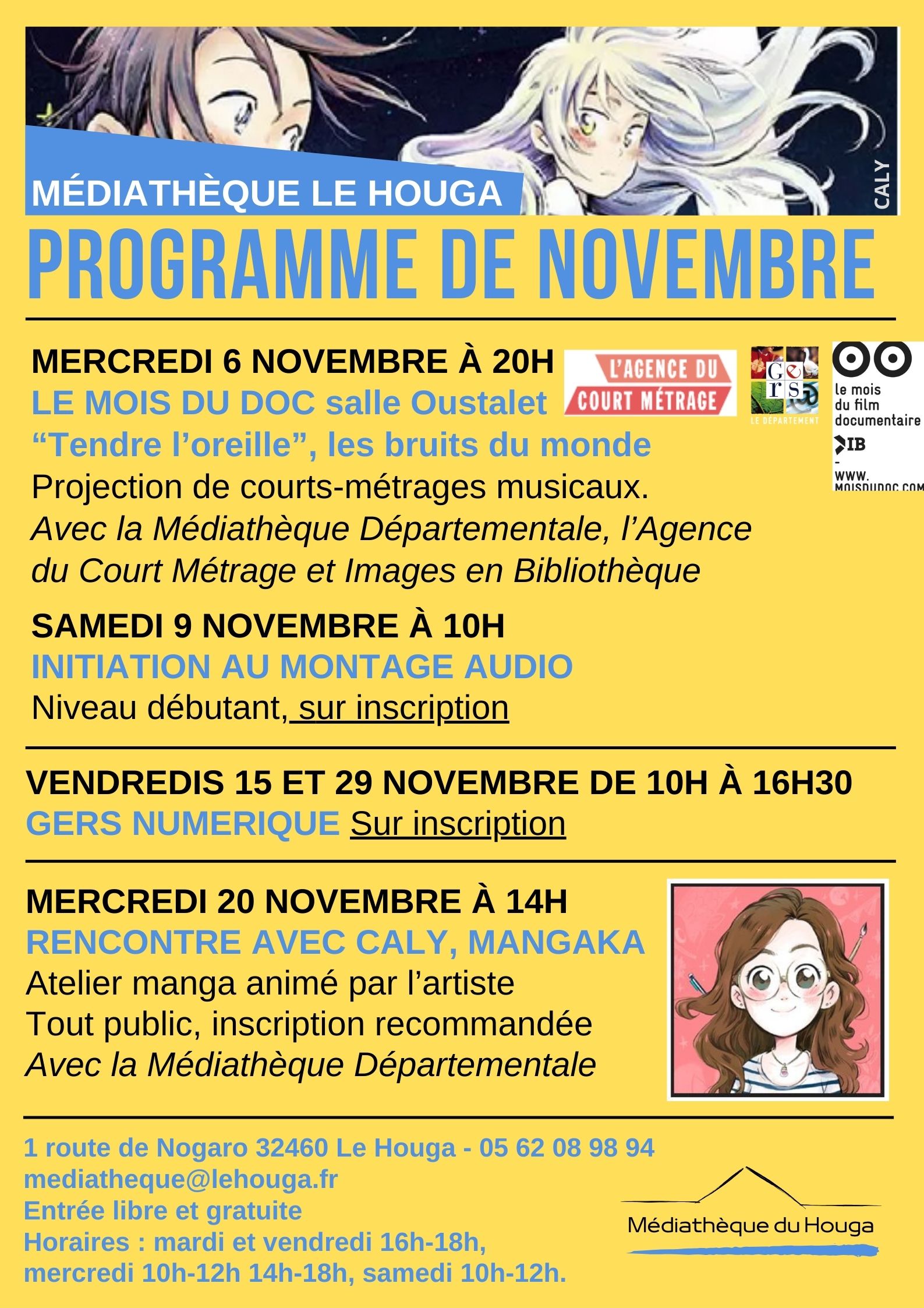 Novembre à la médiathèque