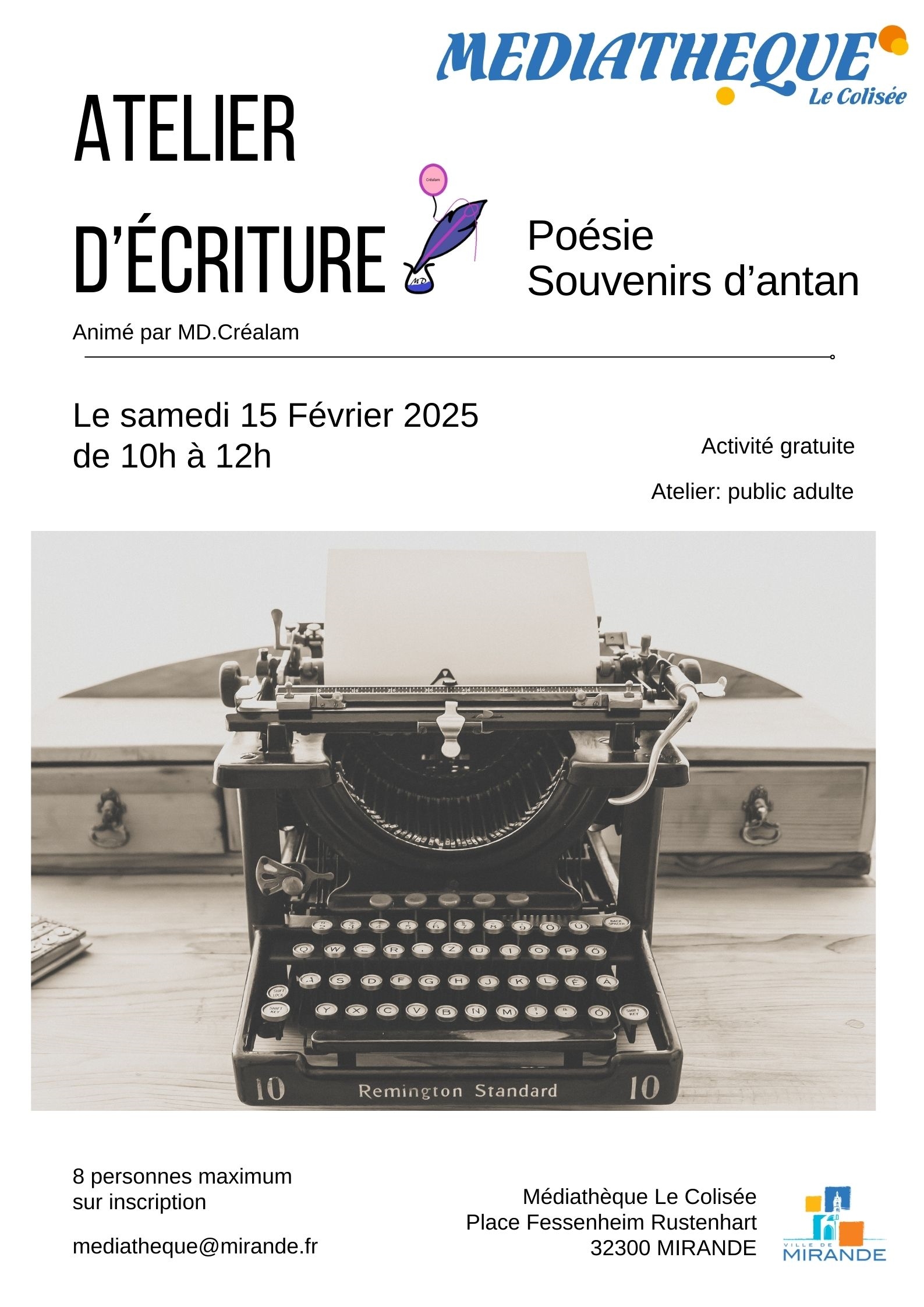 Atelier d’écriture