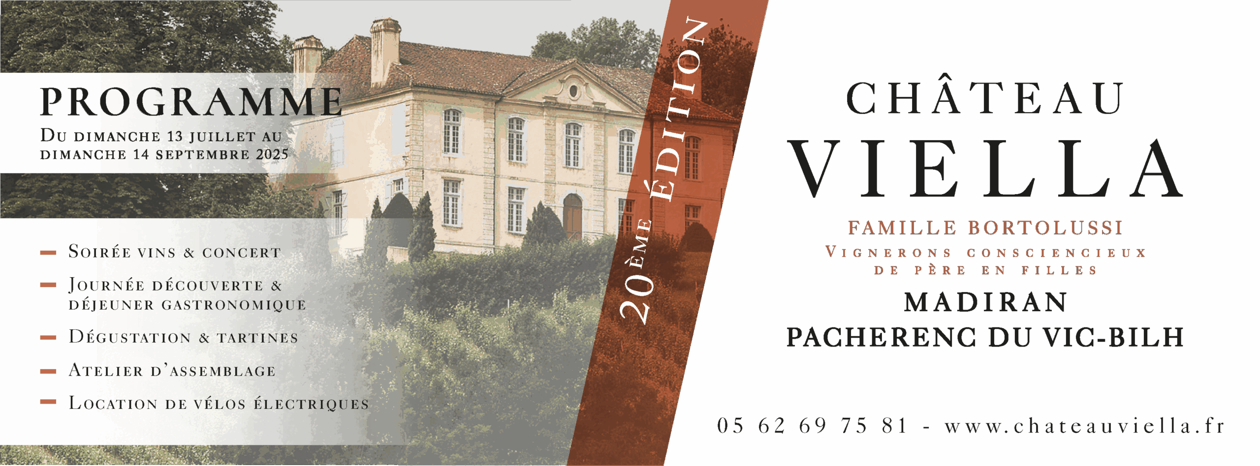 Château Viella – Programme estival 2025