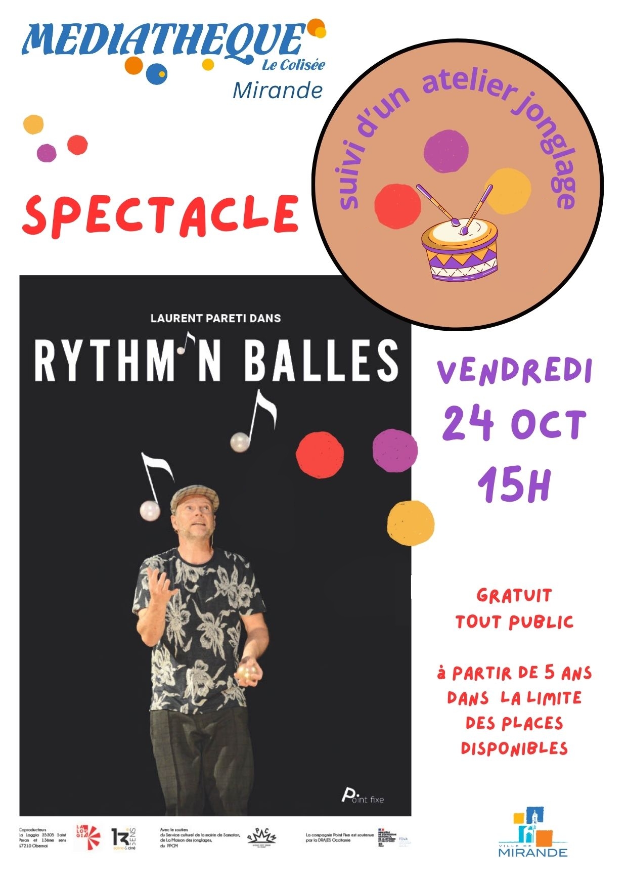 Spectacle et atelier jonglage
