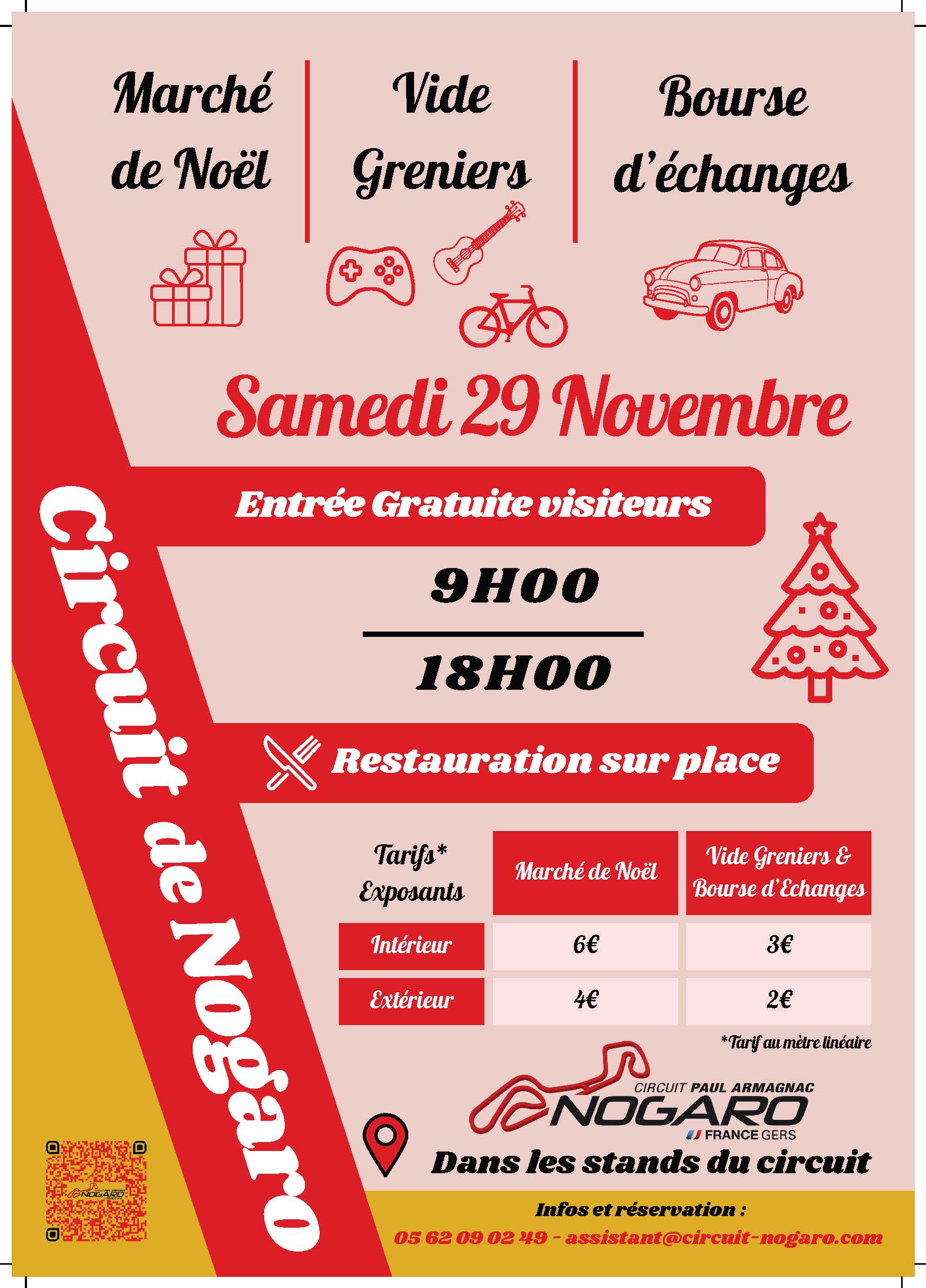 Marché de noël / Vide-greniers / Bourse d’échanges au circuit de Nogaro