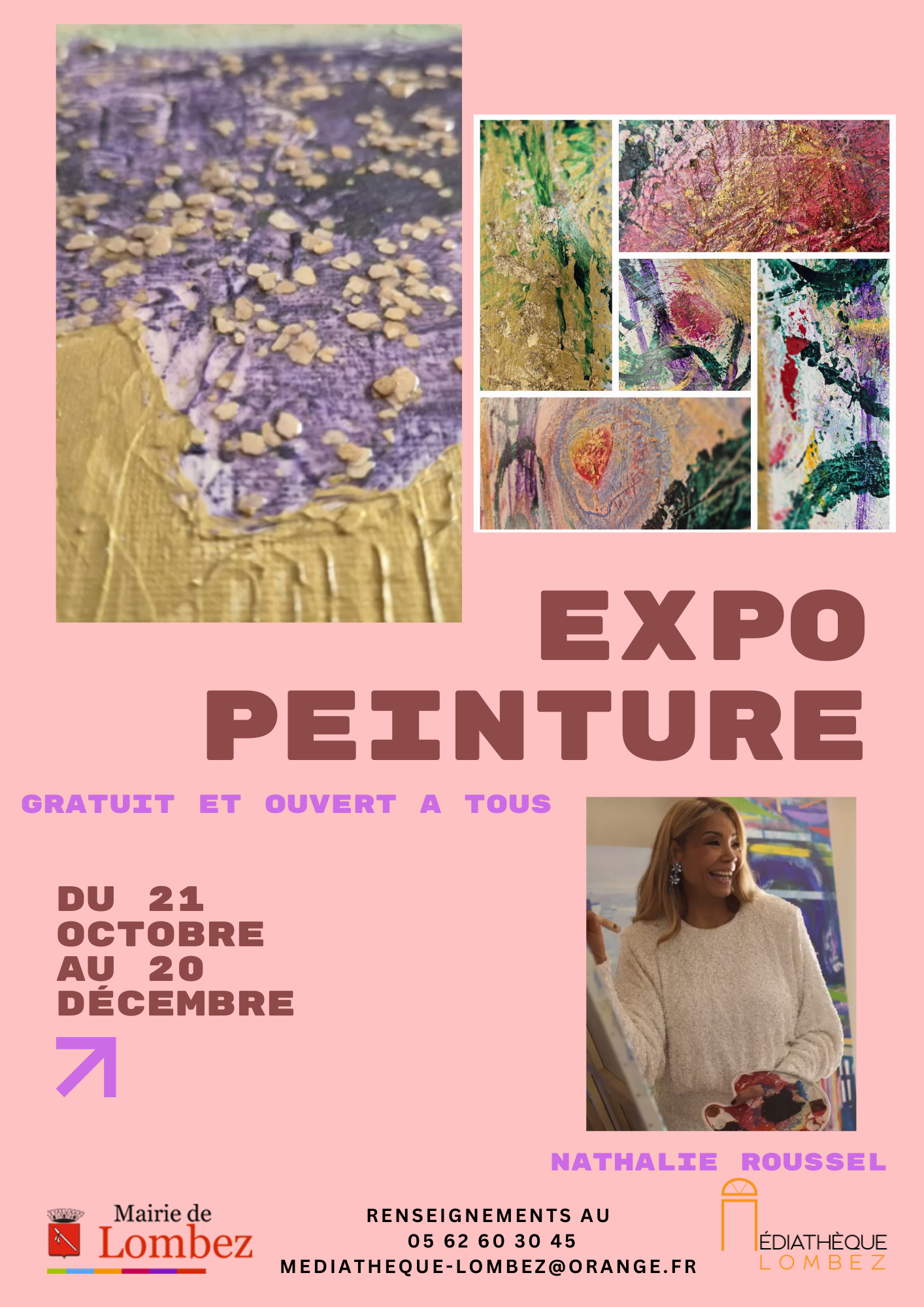 Nathalie Roussel – Exposition de peinture aux couteaux