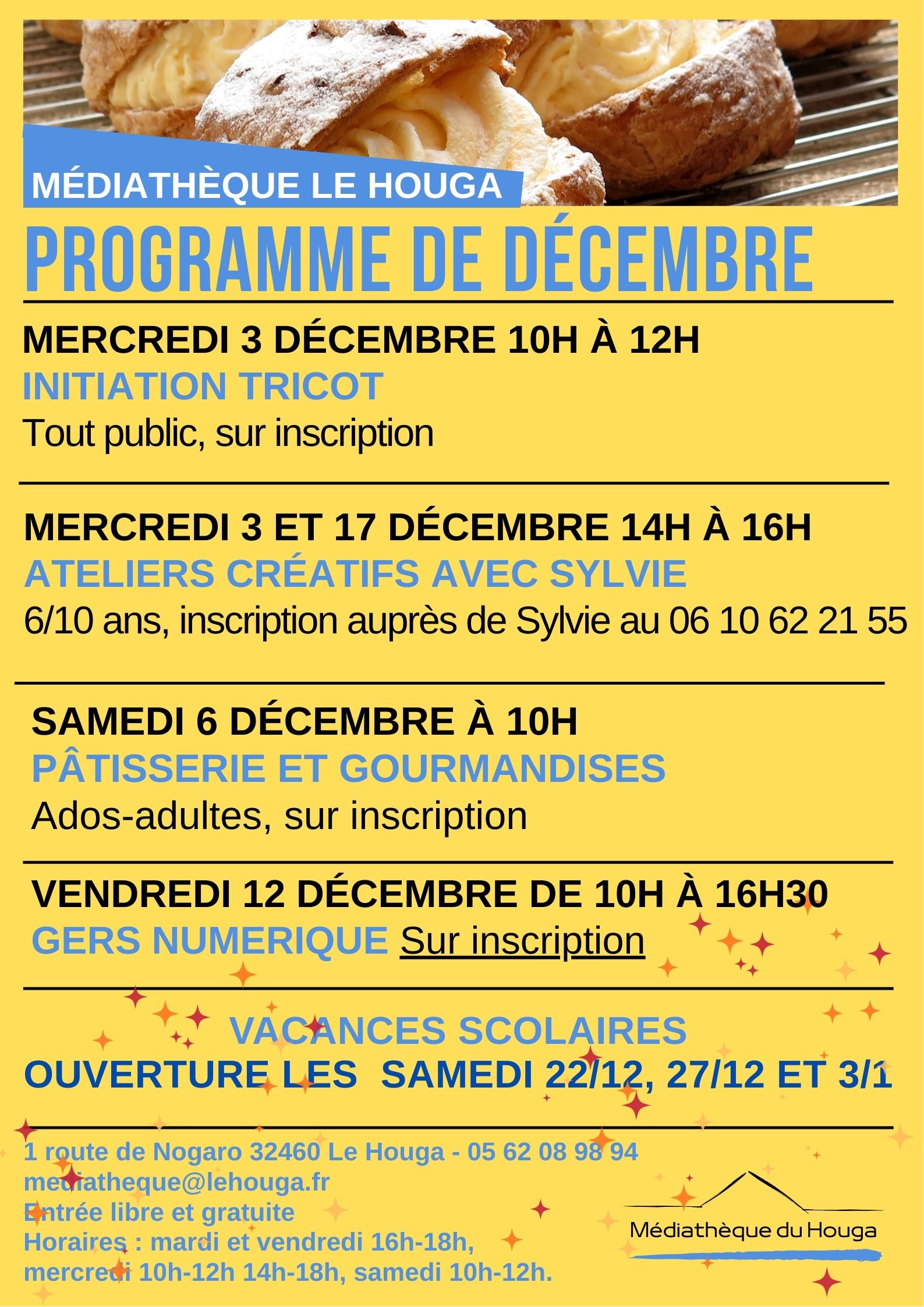 Décembre 2025 à la médiathèque