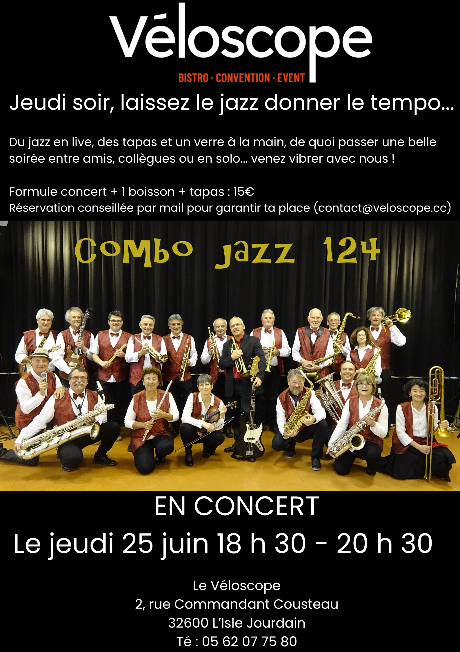 Apéro concert au Véloscope