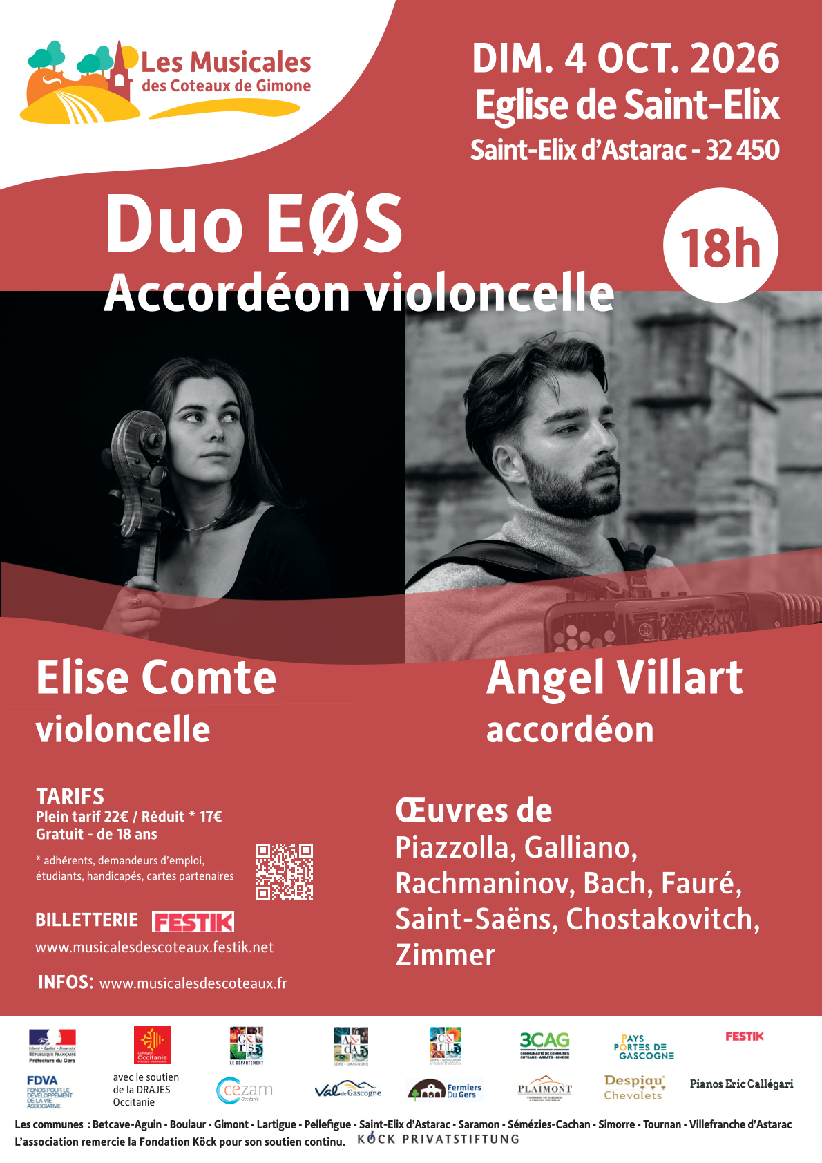DUO EØS accordéon violoncelle à Saint Elix