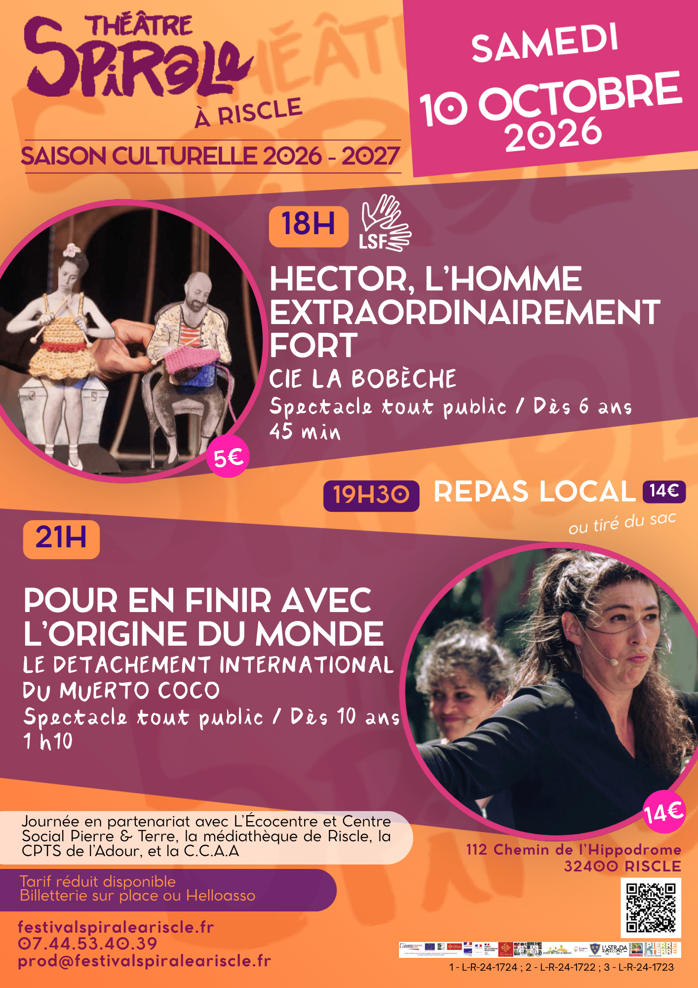 Le théâtre Spirale en Octobre 2026