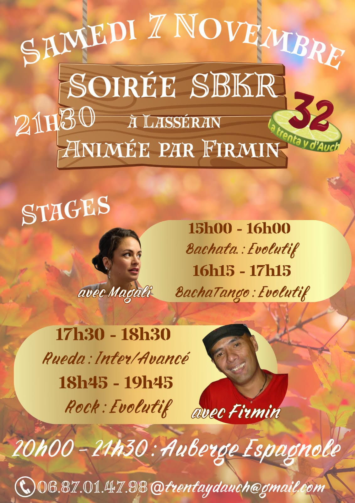 Stages & soirée SBKR avec La Trenta y d’Auch
