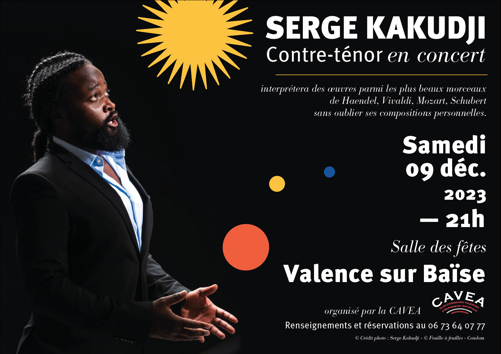 Concert du Contre-ténor Serge KAKUDJI