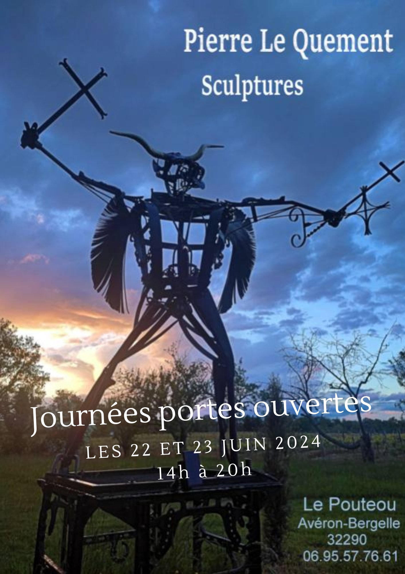 Journées porte ouverte Pierre Le Quement sculptures