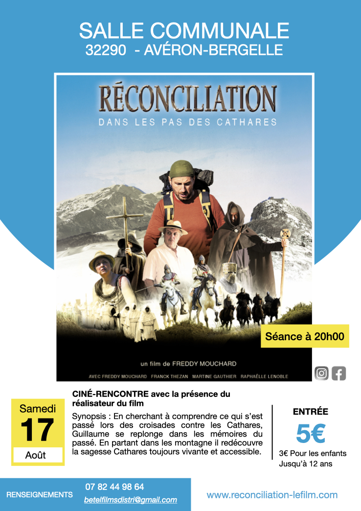 CINÉ-RENCONTRE du film Réconciliation, dans les pas des Cathares