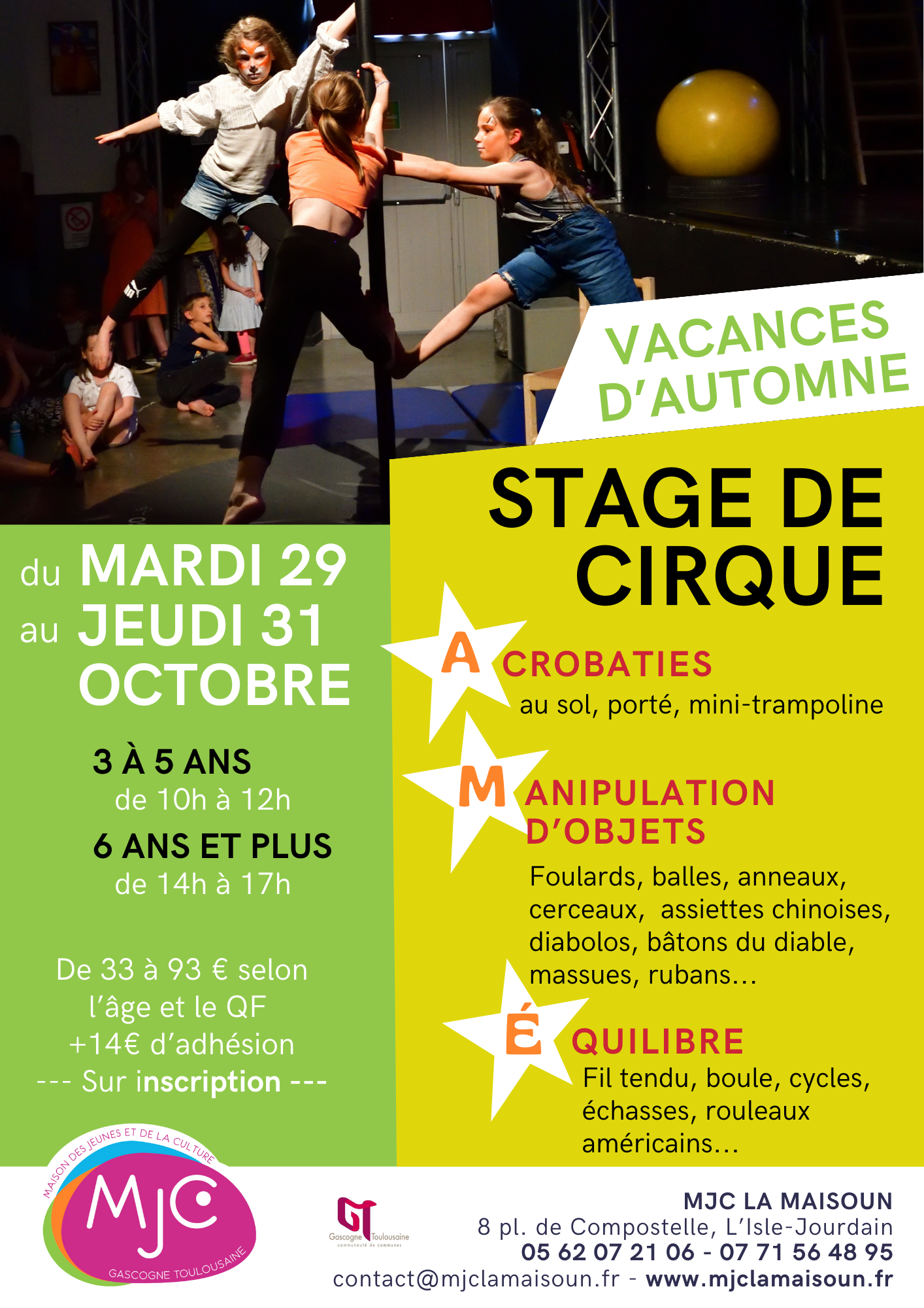 STAGE ARTS DU CIRQUE