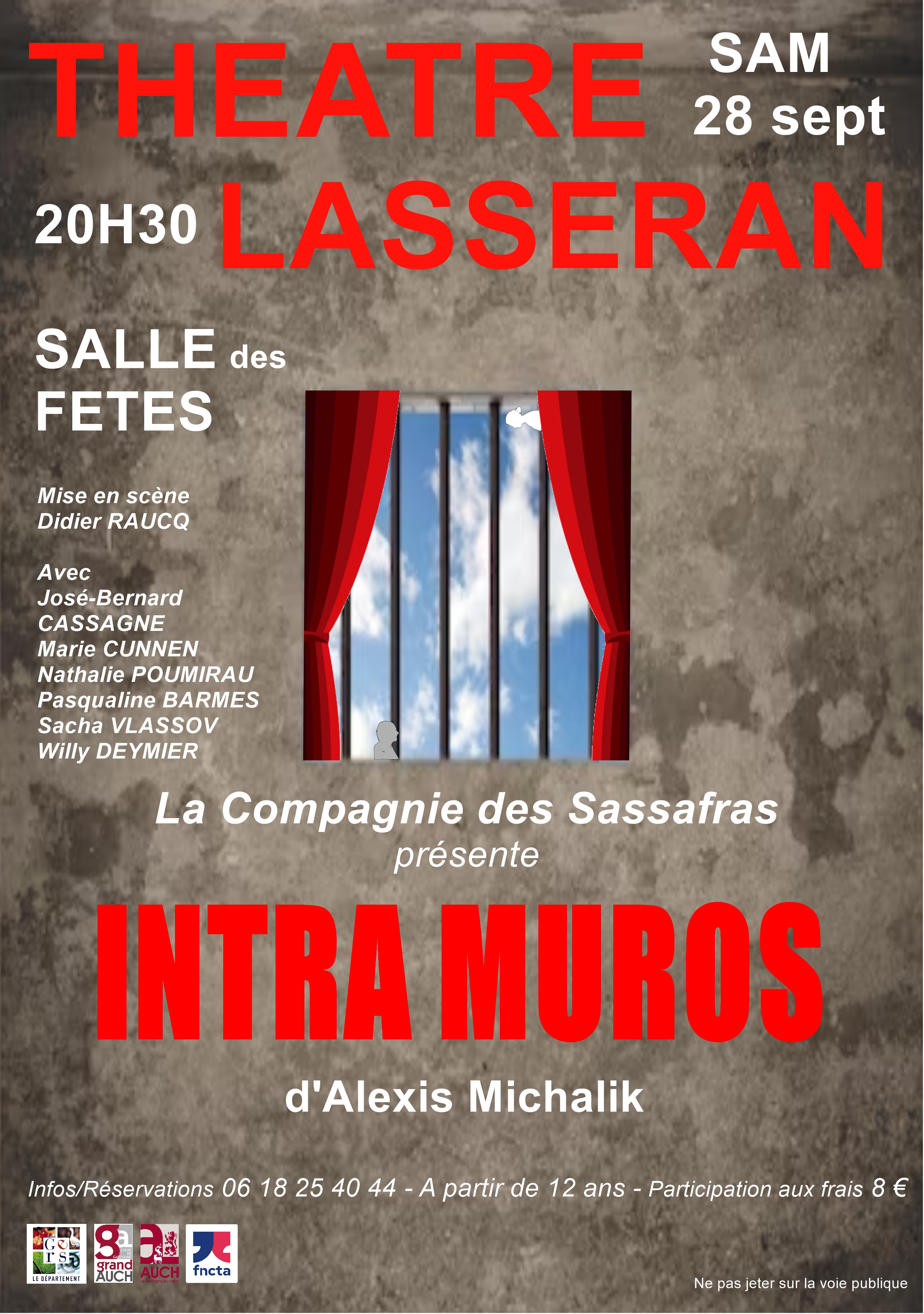 Théâtre INTRA MUROS à LASSERAN 32550