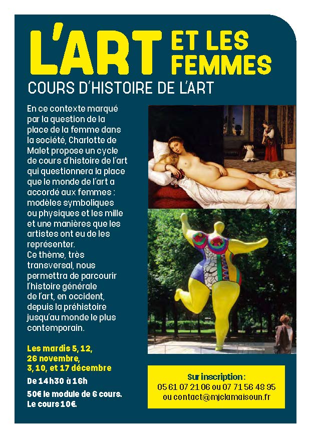 L’Art et les femmes – cours d’histoire de l’art