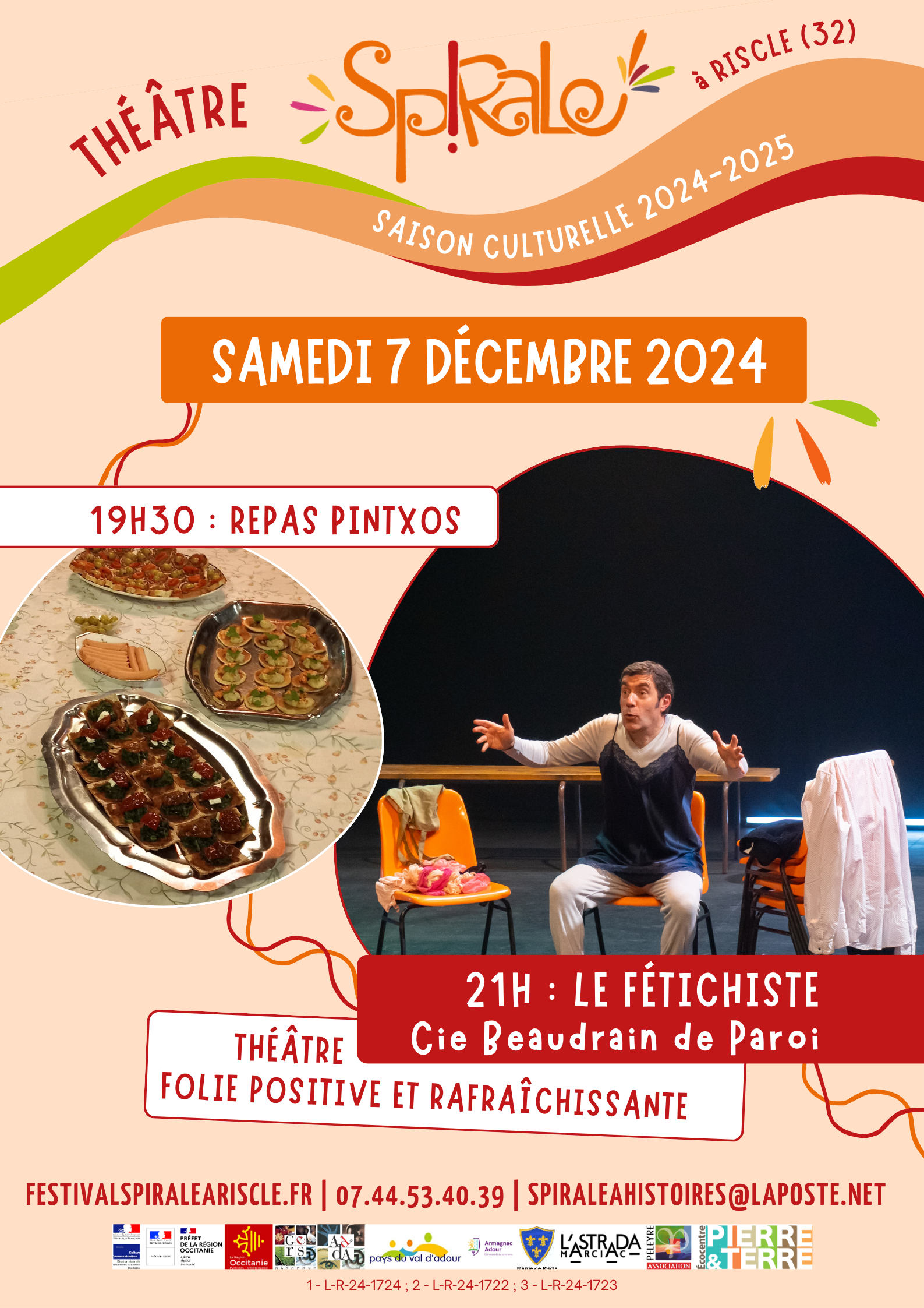 SOIRÉE PINTXOS ET SPECTACLE AU THÉÂTRE SPIRALE