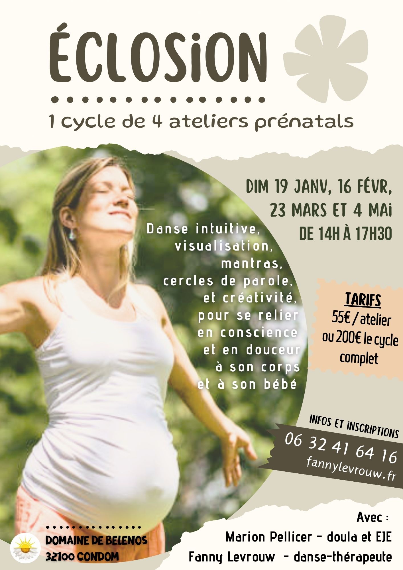 Atelier prénatal ‘ECLOSION’ – Reliance à mon bébé