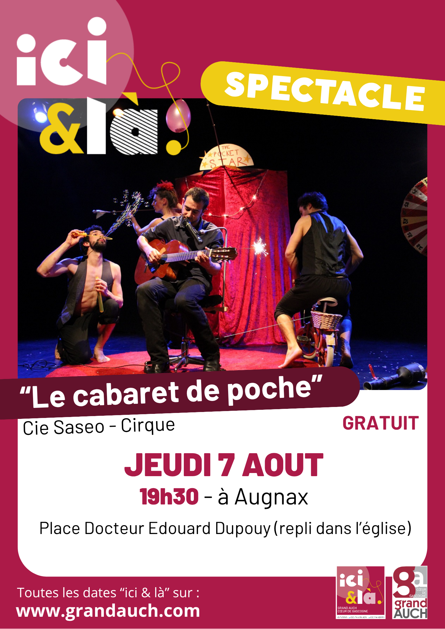 Ici & là : Spectacle de cirque “Le cabaret de poche”