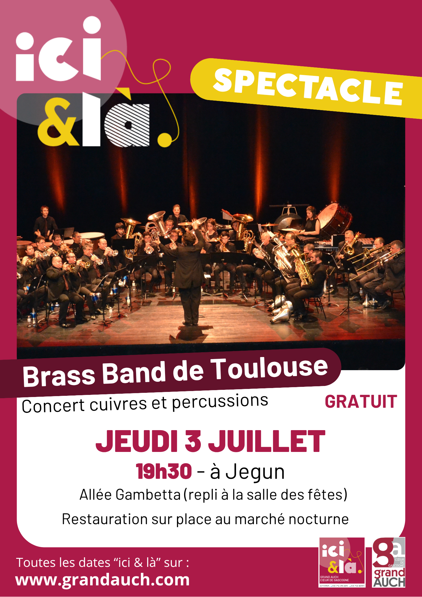Ici & là : Concert Brass Band de Toulouse