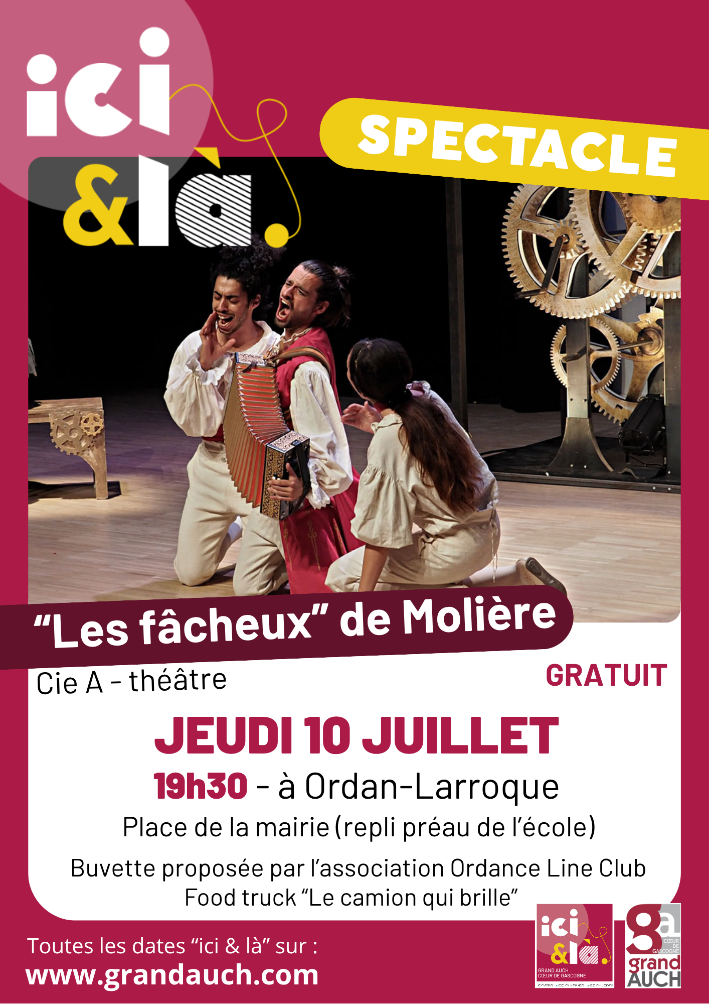 Ici & là : Spectacle de théâtre “Les fâcheux”