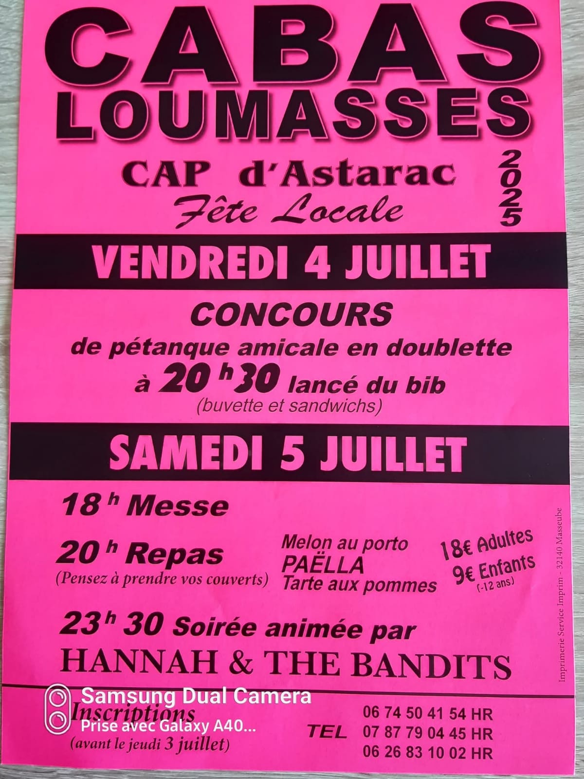 Fête locale de Cabas-Loumassès-Cap d’Astarac
