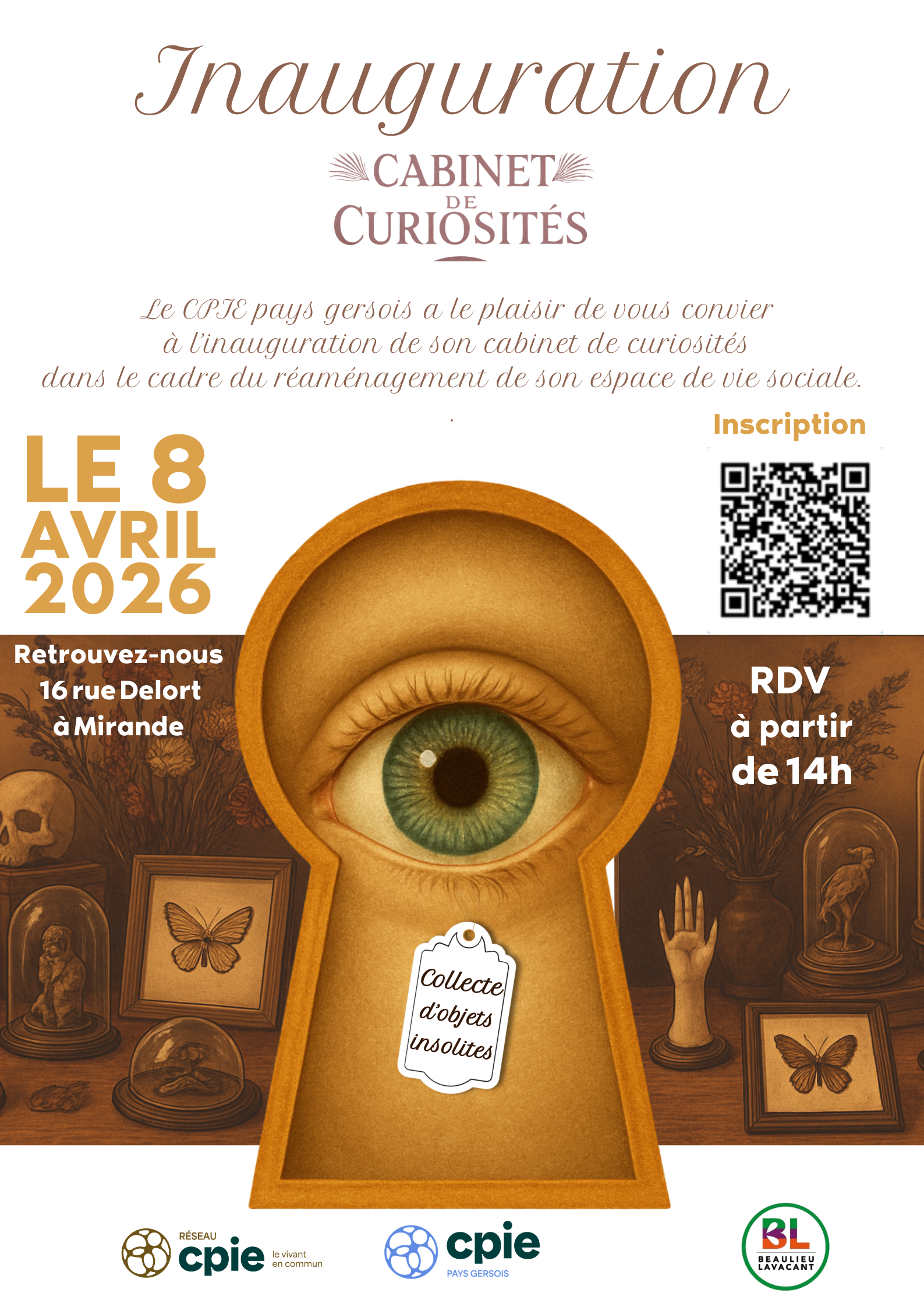 Inauguration du Cabinet de curiosités du CPIE pays gersois