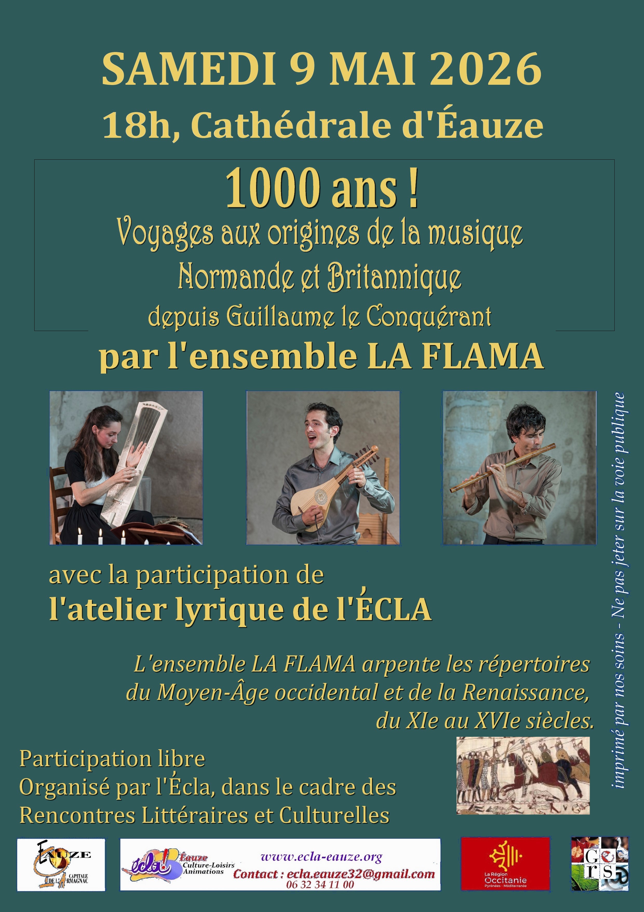 CONFERENCE MUSICALE : 1000 ans d&rsquo;histoire musicale normande et britanique